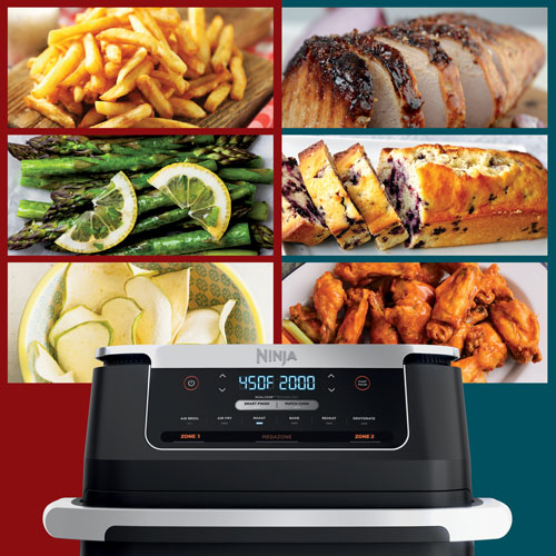 Ninja Foodi DualZone FlexBasket 6-in-1 Air Fryer - 7 Qt - Black