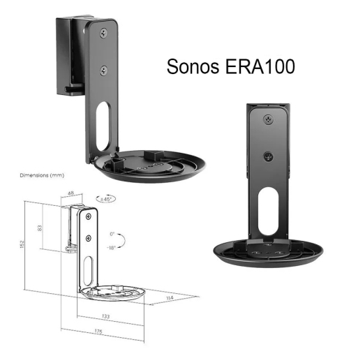 Sonora Wall Mount for Sonos Era 100 Speakers