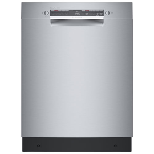 Bosch 300 Series 24" 46dB Built-In Dishwasher with Stainless Steel Tub - Stainless Steel