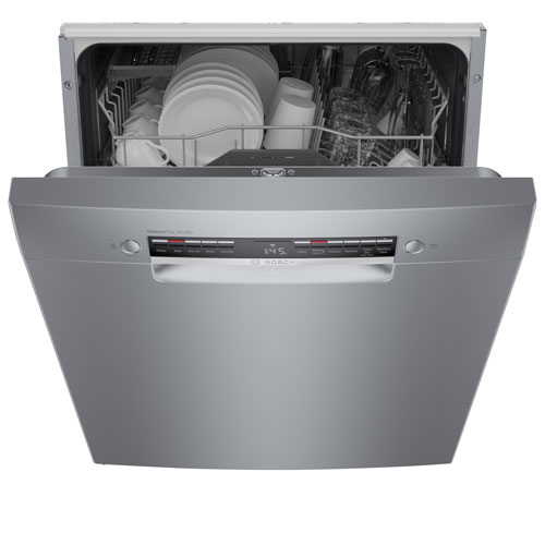 Lave-vaisselle encastrable 24 po 46dB série 300 de Bosch avec cuve en inox - Inox