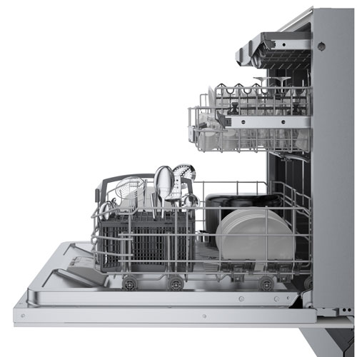 Bosch 800 Series 24" 44dB Built-In Dishwasher w/ Stainless Steel Tub & Third Rack- Custom Panel