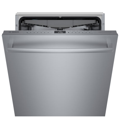 Lave-vaisselle encastrable 24 po 44 dB avec cuve en inox et troisième panier série 800 de Bosch - Inox