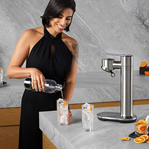 Machine à boissons pétillantes de 1 L InFizz Aqua de Breville - Acier inoxydable
