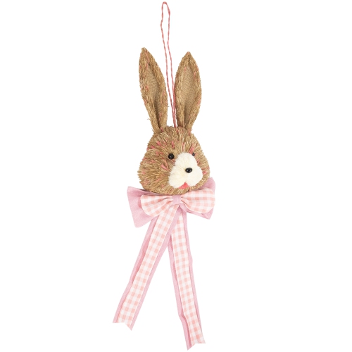 Easter Bunny with Bow Hanging Wall Decoration - 21"