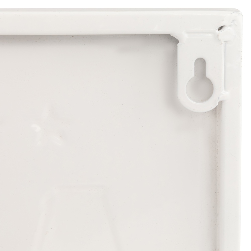 Land of the Free Because of the Brave Patriotic Metal Wall Sign - 20"