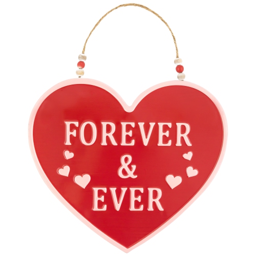 NORTHLIGHT  Forever And Ever Valentine's Day Wall Decoration - 13.75"