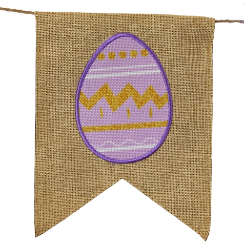 80" Embroidered "Easter" Hanging Wall Banner