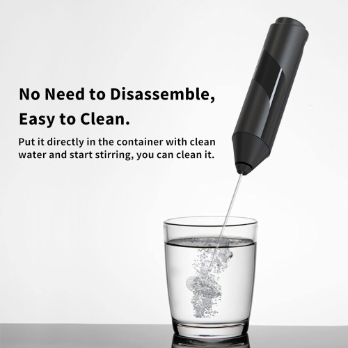 Milk Frother Handheld, Battery Operated 304 Stainless Steel Head Mini Electric Foam Maker Drink Mixer Egg Beater for Latte,Cappuccinos, Hot Chocolate