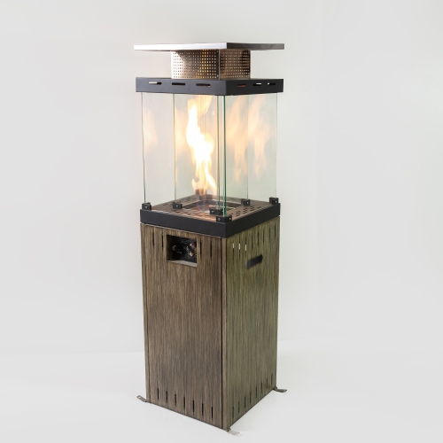 Outdoor Brown 12,500 BTU Propane Patio Column Heater