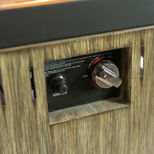 Radiateur de terrasse au propane 12.500 BTU d'extérieur, brun