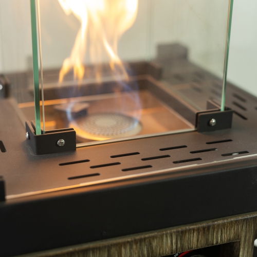 Radiateur de terrasse au propane 12.500 BTU d'extérieur, brun