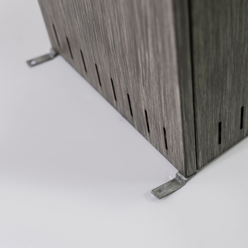 Radiateur vertical de patio au propane gris 12.500 BTU d'extérieur