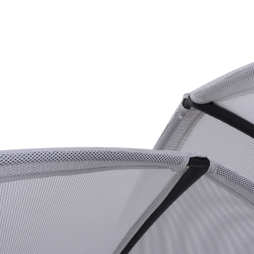 Deko Living Outdoor Hammock Swing Lounge Daybed with Textilene Fabric Canopy