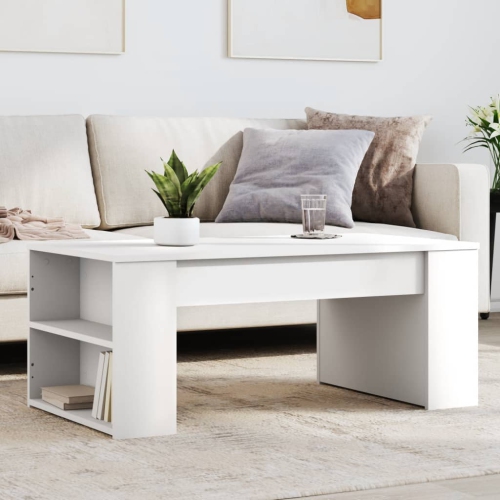 vidaXL Coffee Table White 102x55x42 cm Engineered Wood