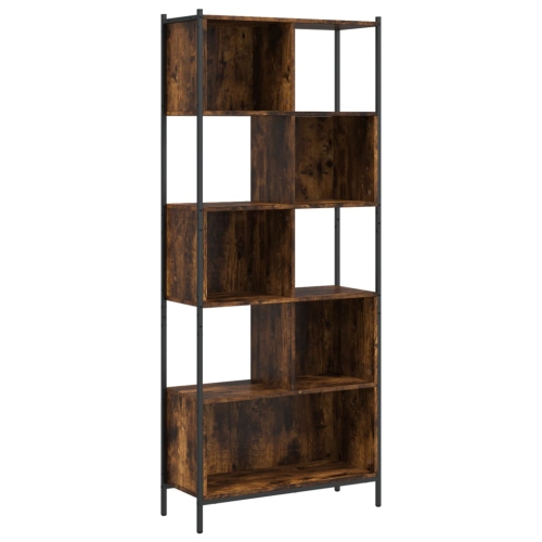 VIDAXL  Bookcase Smoked Oak 72X28X172 Cm Engineered Wood