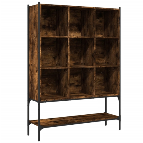 VIDAXL  Bookcase Smoked Oak 102X30X141.5 Cm Engineered Wood