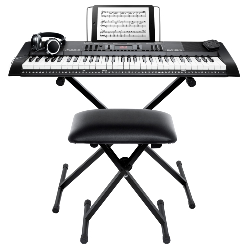 Ensemble clavier Harmony 61 MK3 d'Alesis avec banc, support, écouteurs et pédale forte
