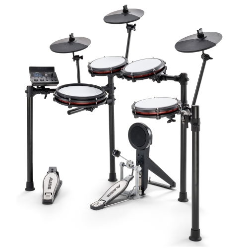 Image 2 of 4.. Alesis Nitro Max 8-Piece Electronic Drum Kit with Mesh Heads and Bluetooth