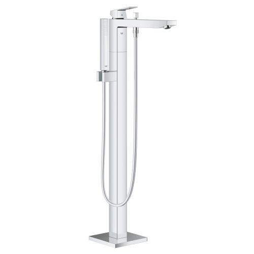 GROHE  23672001 Eurocube Single-Handle Freestanding Tub Faucet With 1.75 Gpm Hand Shower, Starlight Chrome -Open Box I LOVE this faucet! Beautiful chrome finish