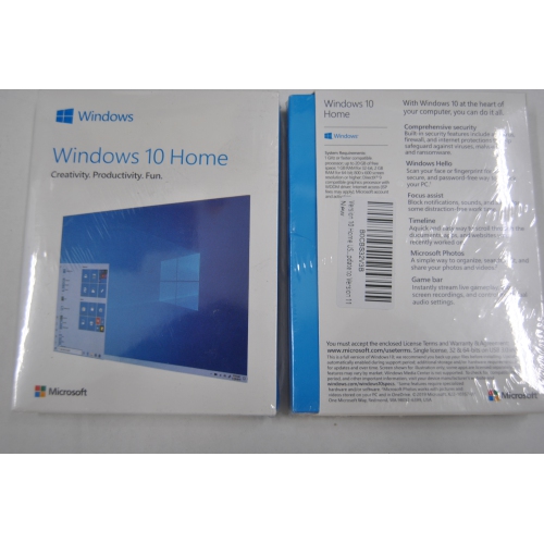 MICROSOFT  Windows 10 Home Full English 32|64 Bits USB Ms Win Retail Box New Sealed