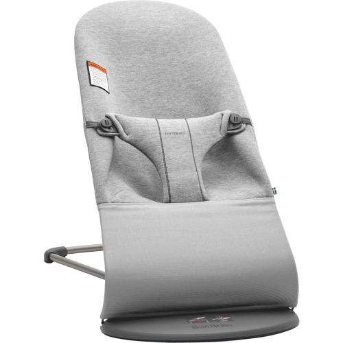 BabyBjorn Bouncer Bliss - 3D Jersey, Light Grey on Dark Grey Frame