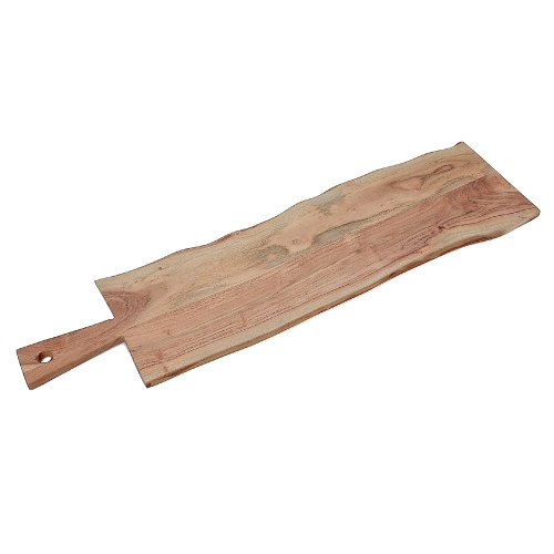 MAISON CONCEPTS  Acacia Wooden Rectangle Live Edge Serving Board 33"