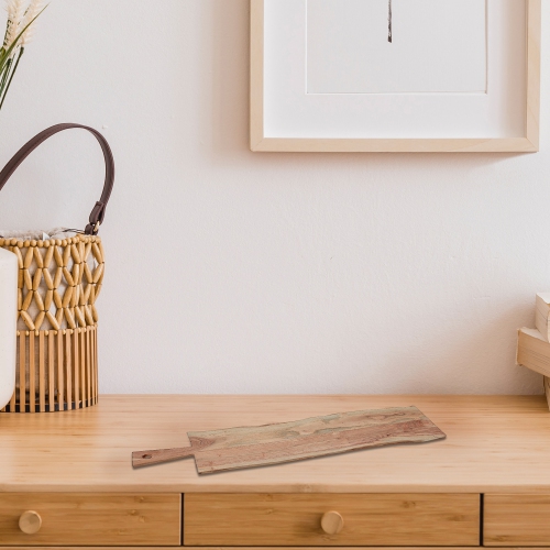 Maison Concepts Acacia Wooden Rectangle Live Edge Serving Board 33"