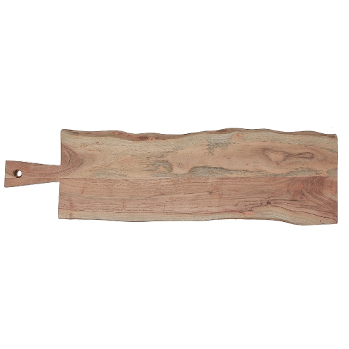 Maison Concepts Acacia Wooden Rectangle Live Edge Serving Board 33"