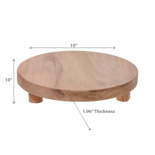 Maison Concepts Acacia Wooden Round Table Riser Small
