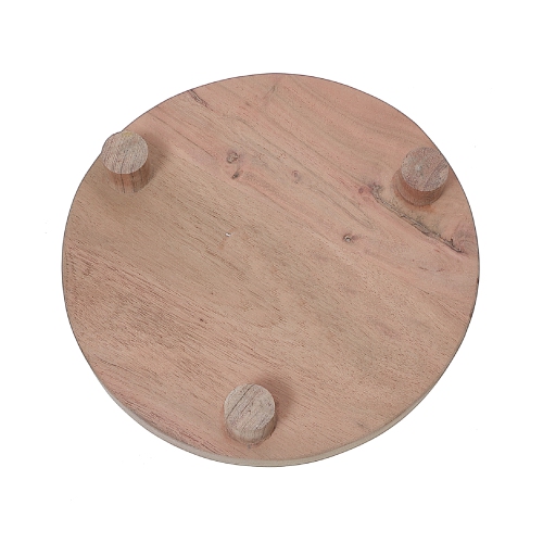 Maison Concepts Acacia Wooden Round Table Riser Small
