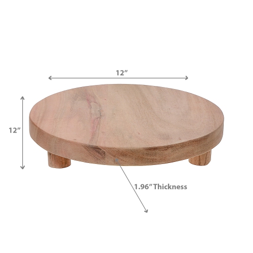 Maison Concepts Acacia Wooden Round Table Riser Medium