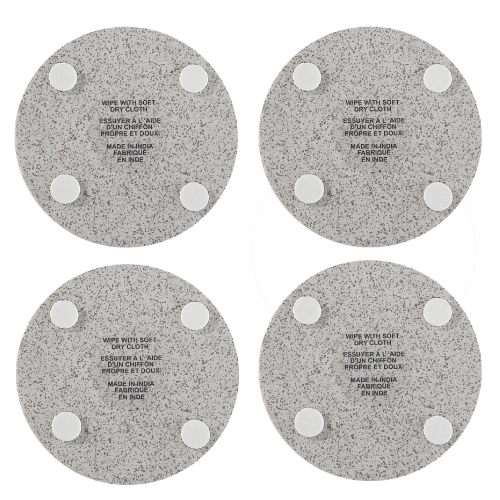 Sous-verre rond en pierre Terrazzo 4PC de Maison concepts - 4 x 4