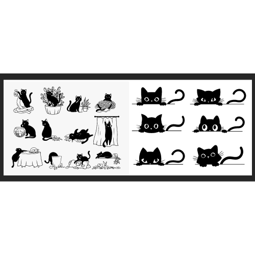 Maison Concepts Swedish Dish Cloth Cats Set of 2