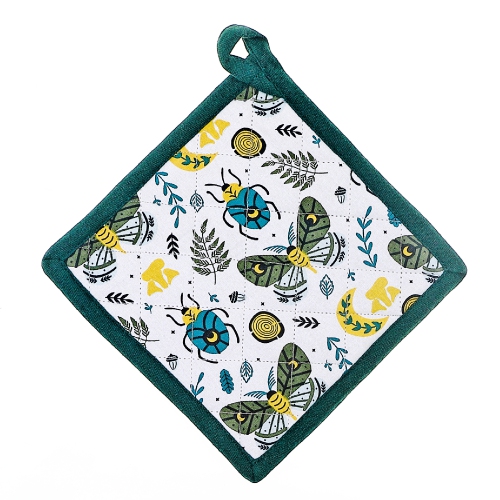Maison Concepts Cotton Pot Holder Butterfly & Beetle - Set of 2