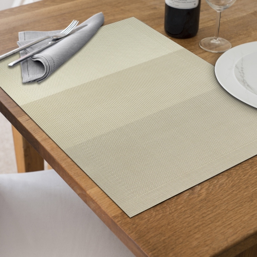 Maison Concepts 4PC Woven Pvc Placemat Maison Sand 12 X 18 - Set of 3