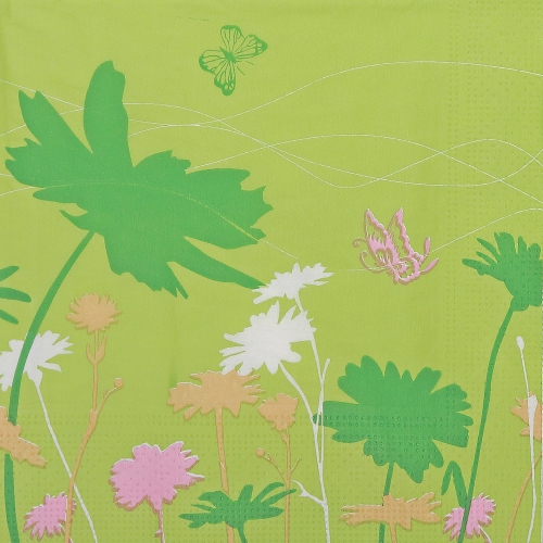 Maison Concepts 20 Pack Luncheon 3 Ply Napkin Summer Field Flowers - Set of 6