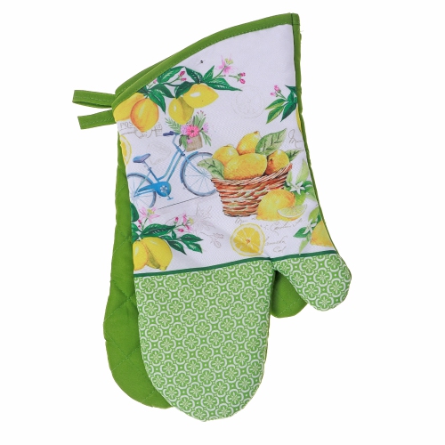 Mitaines de four 2PC cm Lemon Fruit de Maison concepts - Ensemble de 2