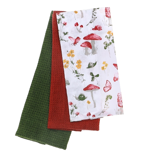 Maison Concepts Dish Cloth Set Of 3 PCs Mushroom - Set of 2