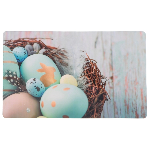 Maison Concepts Plastic Placemat Blue Eggs In Nest 11 X 18 - Set of 12