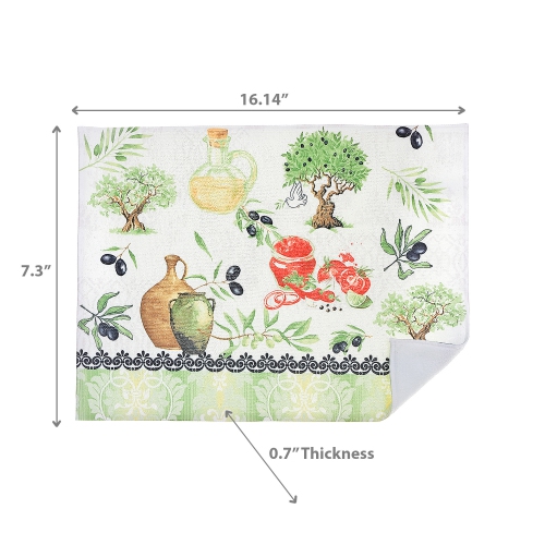 Tapis de séchage en microfibre olives de Maison concepts