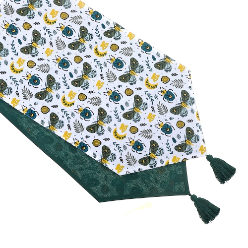 Maison Concepts Cotton Table Runner 54" Butterfly & Beetle