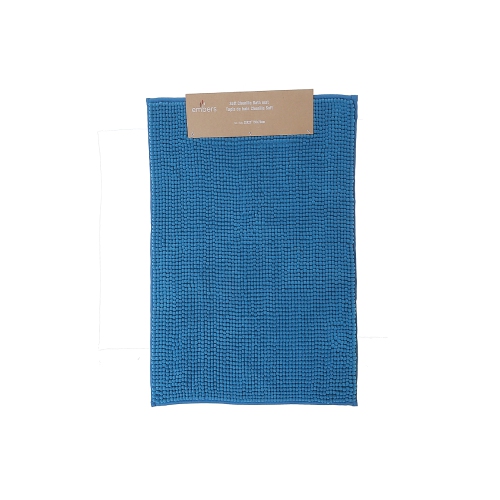 Maison Concepts Solid Color Cheniile Bath Mat 20X28 Blue