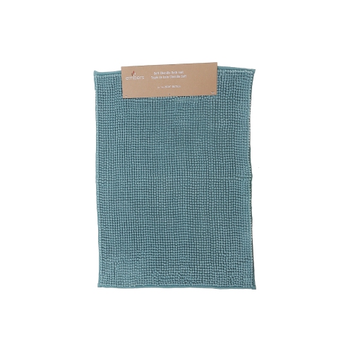 Maison Concepts Solid Color Cheniile Bath Mat 20X28 Turquoise