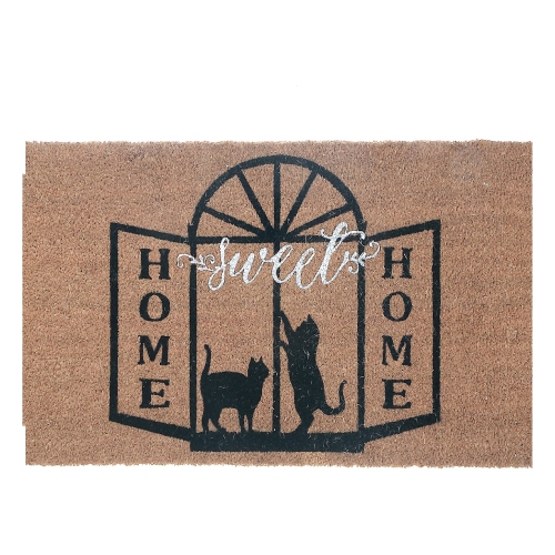 MAISON CONCEPTS  Coir Door Mat Cats Sweet Home 18 X 30