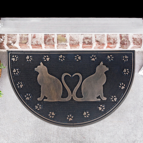 Maison Concepts Rubber Mat Halfmoon Lover Cats 18 X 30