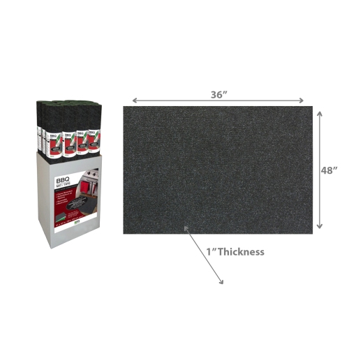 Maison Concepts Bbq Mat Charcoal 48 X 36