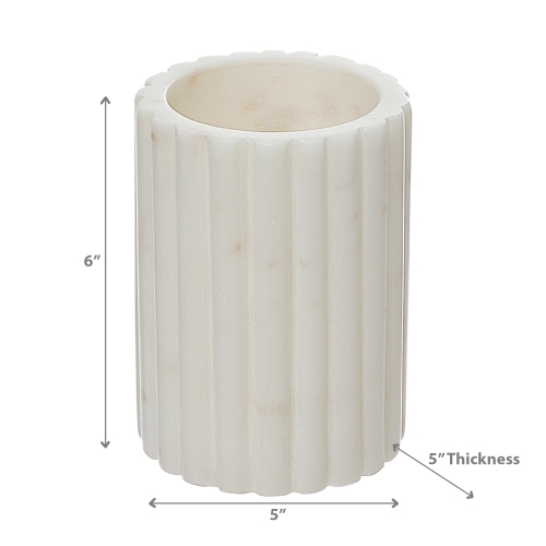 Maison Concepts White Marble Tumbler