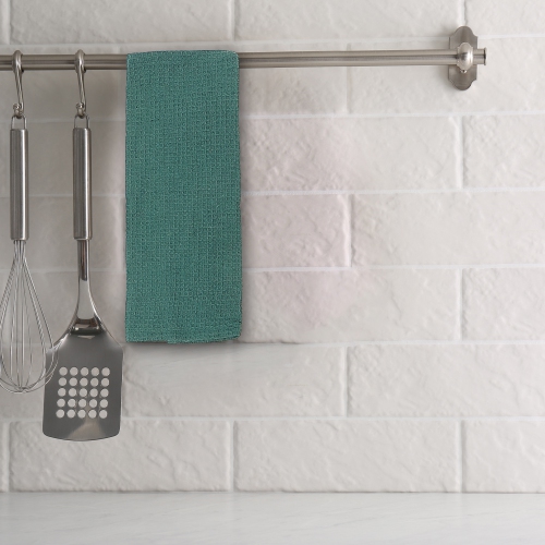 Maison Concepts Dish Towel Set Of 3 PCs Block Print Green