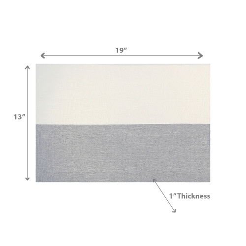 Maison Concepts Fused Placemat Block Print Drizzle - Set of 12