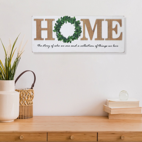 Maison Concepts MDF Wall Sign With 3D Home & Garland